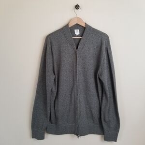 Gap Zip Front Cotton Sweater Large